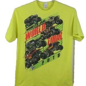 2016 Neon Monster Jam World Tour T Shirt Size M